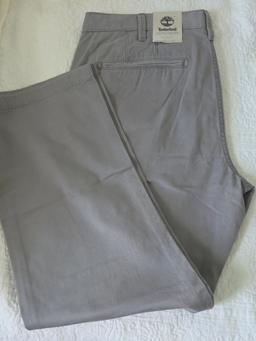 Timberland Men's Light Gray Chino Pants